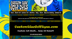 Desktop Screenshot of customdiscgolfdyes.com